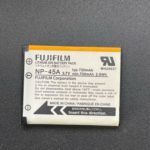 残量十分!【動作確認済】送料無料 返金保証 NP-45A FUJIFILM 富士フイルム 純正 膨張なし 電池 バッテリー