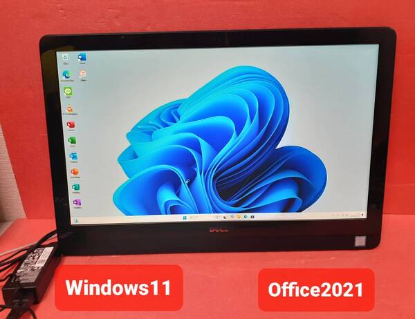 初期設定不要★DELL Core i3 7100U 2.4GHz 8GB 1TB Windows11 Office2021 エクセル ワード 一体型PC デスクトップパソコン 21.5インチ