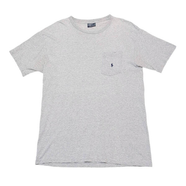90's POLO by Ralph Lauren USA製ポケット付きTシャツ ポロラルフローレンヴィンテージTシャツRRL星条旗CLUBロゴ刺繍90年代90s
