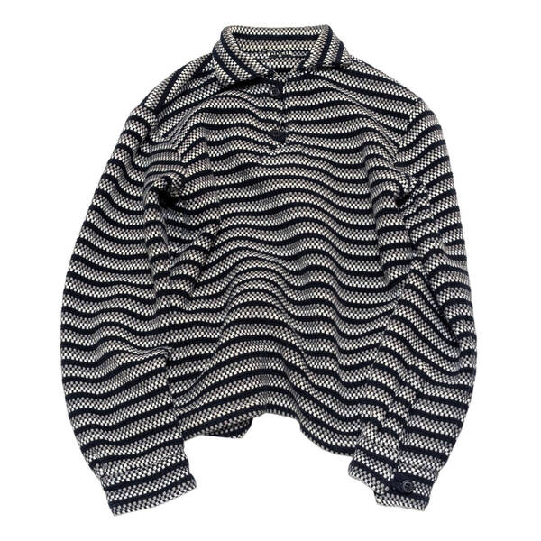 GOODENOUGH グッドイナフ ウーブン長袖ポロシャツ M 藤原ヒロシ長袖シャツ FRAGMENT DESIGN ELECTRIC COTTAGE GOOD ENOUGH UK 90's 90年代
