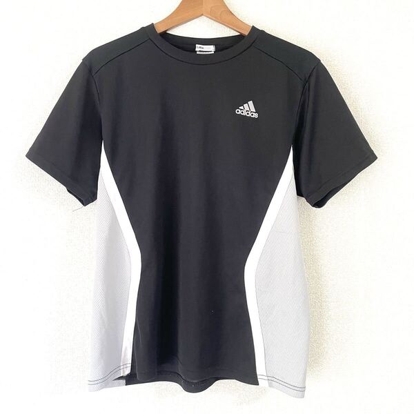 アディダス adidas 半袖Tシャツ O★CLIMACOOL スポーツウェア ブラック M 黒 サッカー ゲームシャツ 通気性 ポリエステル クリマクール