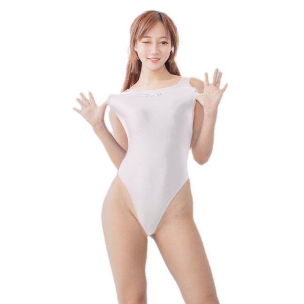 AESCO 純正品 競泳水着 Tバック エロカワ 光沢 スベスベ