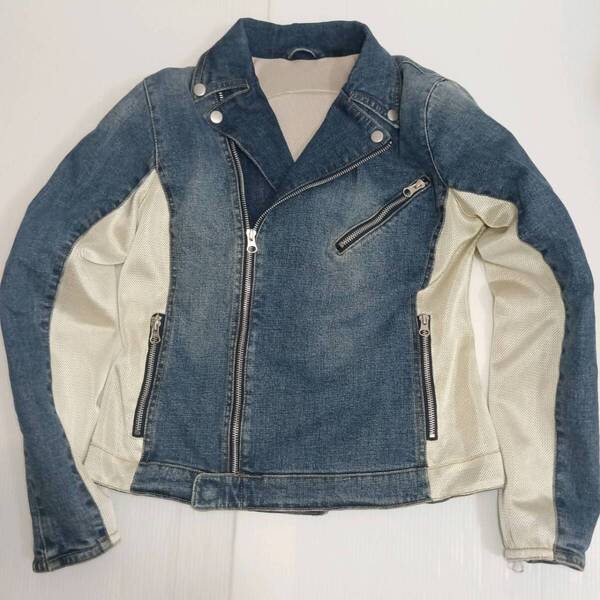 CLEVER VIVACE クレバービバーチェ ダブルライダースメッシュジャケット バイクジャケット レディース Mサイズ CVJ-626 春夏 プロテクター