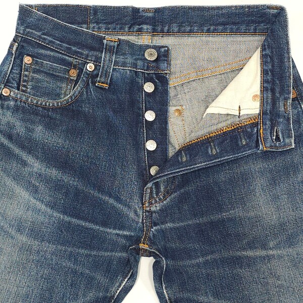 USAバレンシア製Levi'sリーバイス501XXヴィンテージ47モデル復刻ヒゲ47501-0117ハチノス赤耳セルヴィッジBigEビッグEデニムパンツ ジーンズ