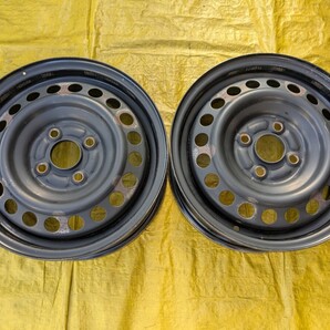 ホンダ 純正 鉄ホイール 14インチ 5.5J +50 100 4穴 2本 フリード 純正 送無
