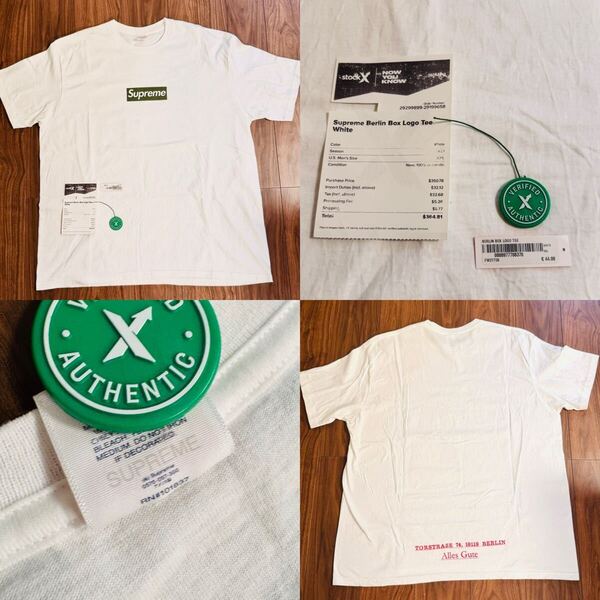XXL 付属品完備 Supreme Berlin Box Logo Tee シュプリーム ボックスロゴ Tシャツ