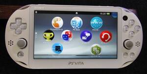 ★ SONY PlayStation Vita / PSVITA PCH-2000 ◇ Color : ホワイト 【中古稼働:ジャンク品】