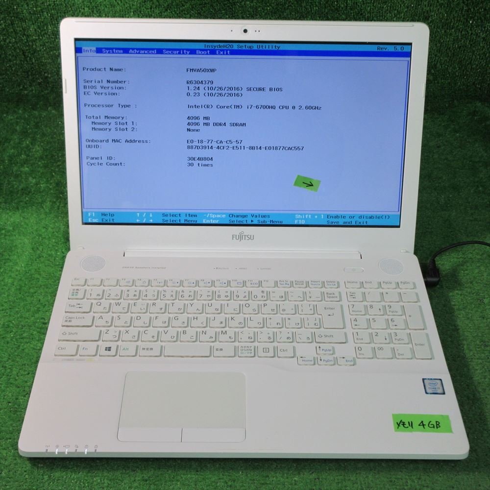 CORE i 7 6700HQ 8G SSD160GB 15.6インチ AH53 Amazon.co.jp: Fujitsu LIFEBOOK AH53/A3 FMVA53A3RG Windows10