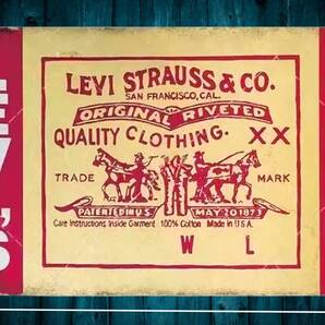 デカい!! 大型60cm リーバイス 復刻 レトロ看板!! 新品・送料無料