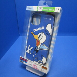 レイアウト ドナルドダック ディズニーキャラクター iPhone 13 スマホケース 耐衝撃ハイブリッドケース ProCa RT-DP31AC3/DD