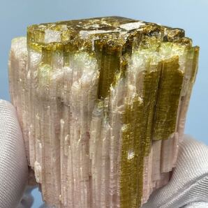 アフガニスタン パプローク産 ウォーターメロン トルマリン 原石 約180g 磨きなし 0717