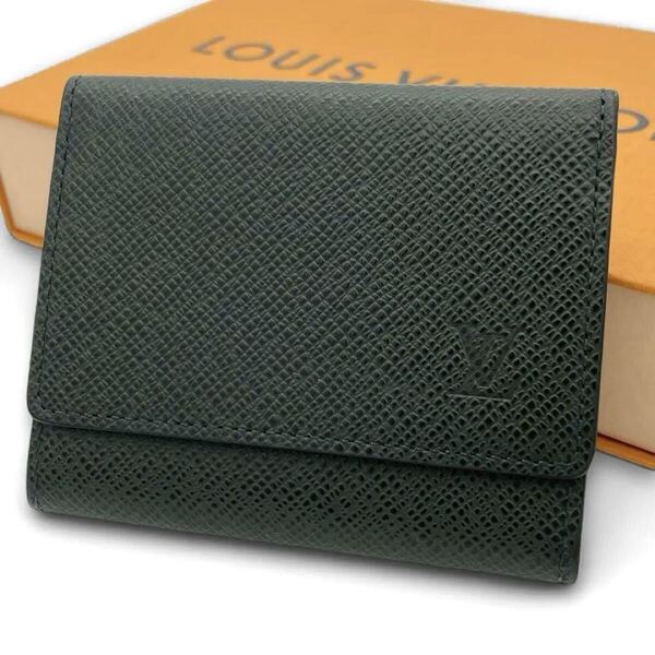 LOUIS VUITTON ルイヴィトン アンヴェロップ カルト ドゥ ヴィジット カードケース 名刺入れ タイガ エピセア グリーン 深緑
