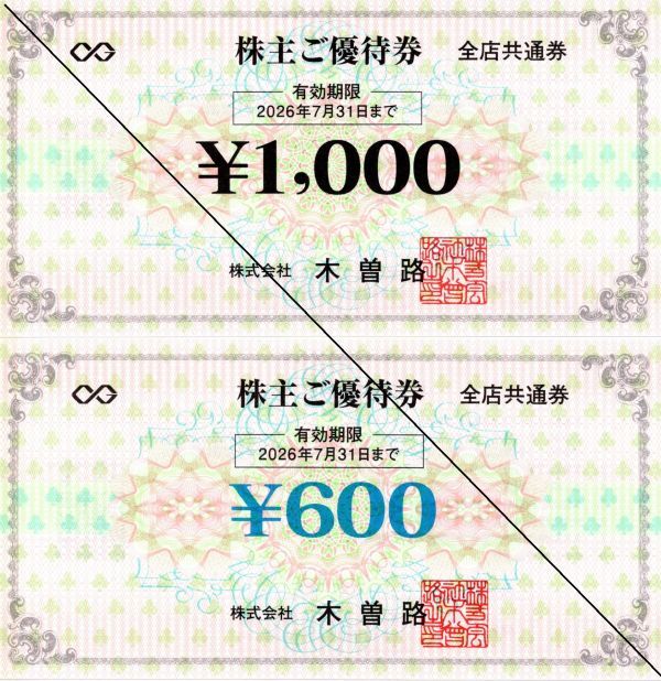 Yahoo!オークション -「木曽路株主優待券」の落札相場・落札価格