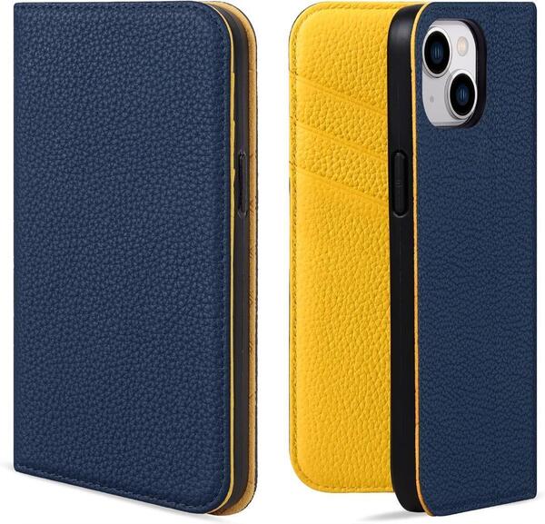 VISOUL iphone13 ケース 手帳型 本革 レザーケース マグネット式