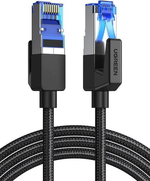 UGREEN LANケーブル 2M メッシュ カテゴリー8 コネクタ 超光速40
