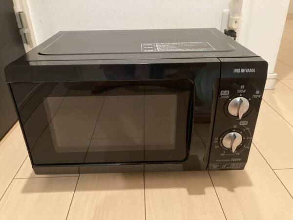 【メーカー修理済・動作品】電子レンジ アイリスオーヤマ EMO-F518-6-B 2019年製 60Hz専用 西日本