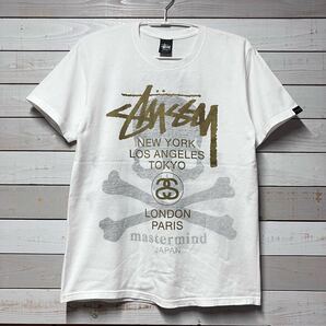 SIZE M STUSSY MASTERMIND JAPAN WHITE TEE GOLD MMJ ステューシー マスターマインド ジャパン ホワイト Tシャツ