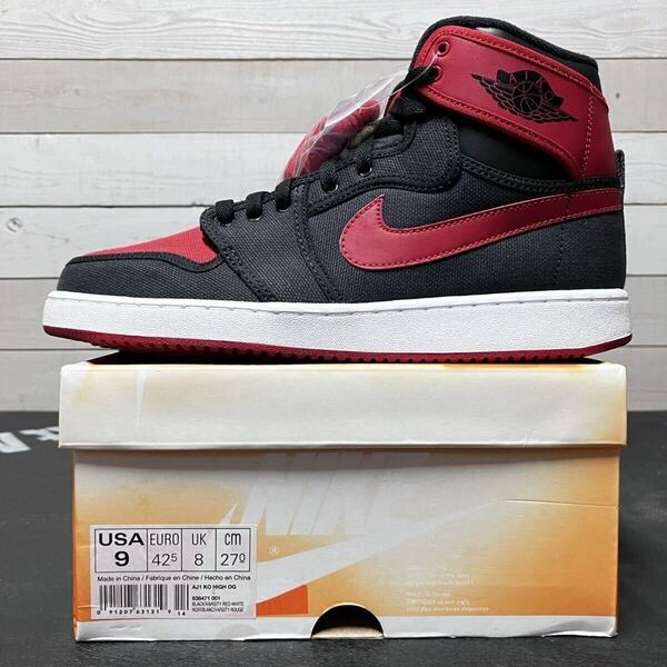 27cm NIKE AJ1 KO HIGH OG 638471-001 JORDAN 1 BRED 2015 ナイキ エア ジョーダン ワン ハイカット オリジナル ブレッド