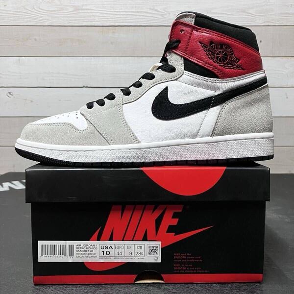28cm NIKE AIR JORDAN 1 RETRO HIGH OG 555088-126 ナイキ エア ジョーダン ワン レトロ ハイカット オリジナル SMOKE GREY