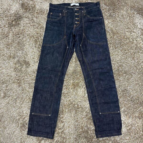 【人気】SUGARHILL DOUBLE KNEE DENIM PANTS デニム 紺 ジーンズ デニムパンツ メンズ ストレート ダブルニー クラシック 濃紺 ネイビー