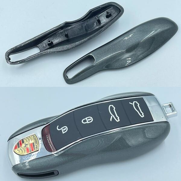 ガンメタ☆ポルシェ スマートキーカバー☆ キーケース キーホルダー 着せ替えマカン カイエン カレラ 911 ボクスター パナメーラ ykshopk