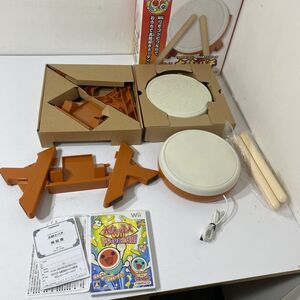 【8/31最終処分】送料無料 Nintendo Wii 太鼓の達人 太鼓とバチ 太鼓の達人Wiiドドーンと2代目 ソフト 2点まとめて AAL0618大9110/0718