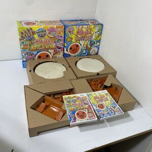 【8/31最終処分】動作確認済み Wii 太鼓の達人 コントローラー 太鼓の達人Wii超ごうか版 ソフト2個まとめて【送料無料】L0702大9163/0719