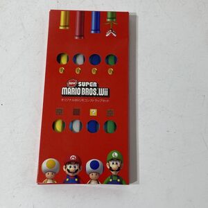 【8/31最終処分】未使用品 Nintendo オリジナルWiiリモコンストラップセット new スーパーマリオブラザーズ【送料無料】AAL0702S6075/0726