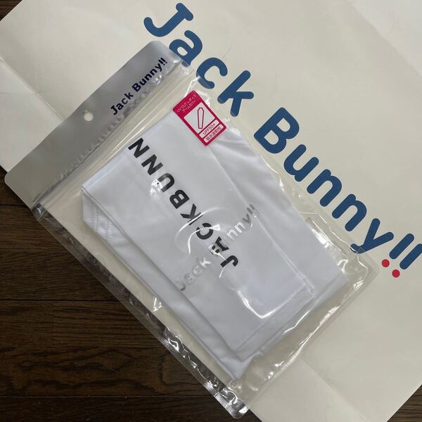 送料無料ジャックバニーbyパーリーゲイツLADIES JACK BUNNYアームカバー接触冷感速乾DRY紫外線UVカットUPF50+弾力性ズレ防止白(大特価)新品