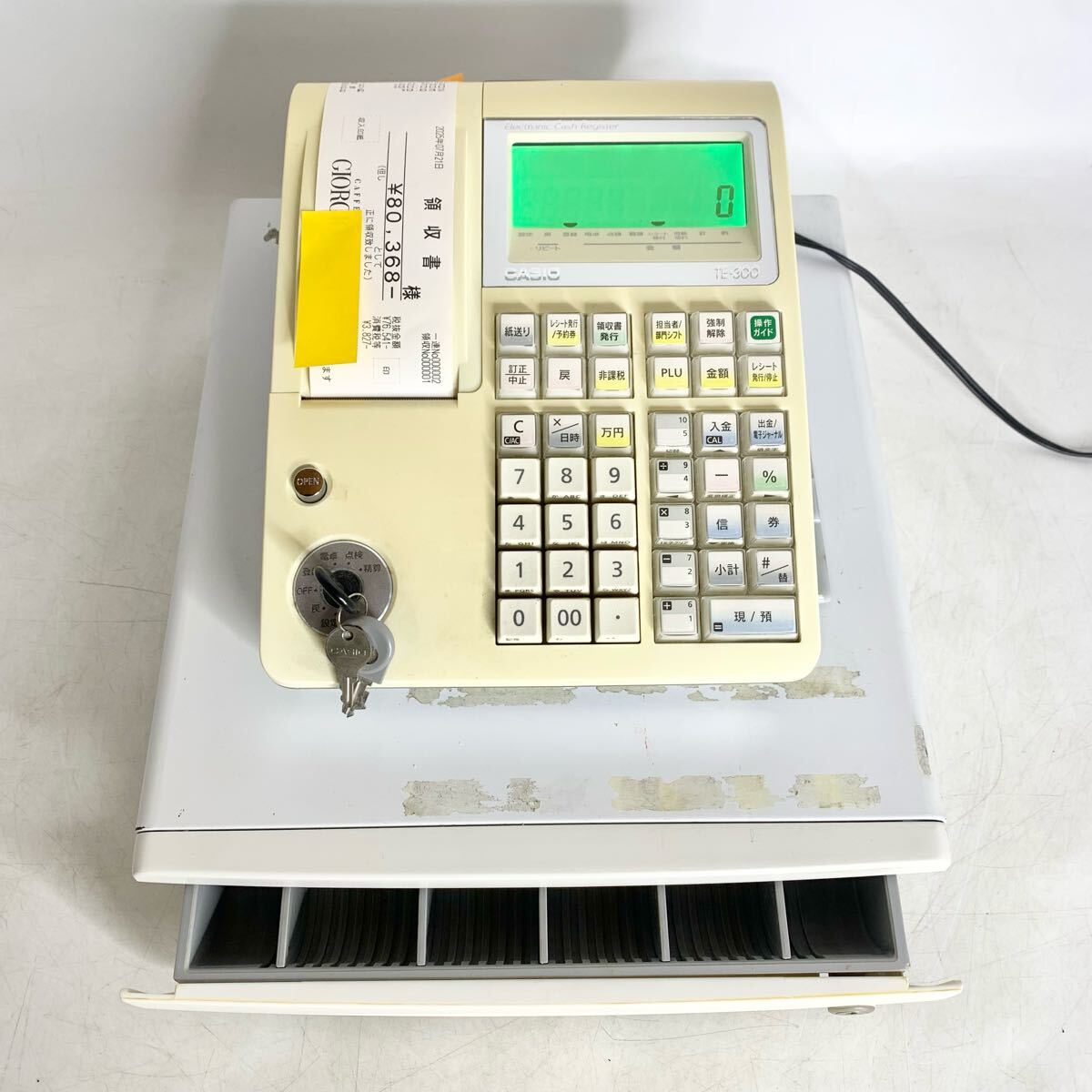 CASIO TE-300 カシオ電子レジスター 中古品 Yahoo!オークション -「カシオレジスターte300」の落札相場