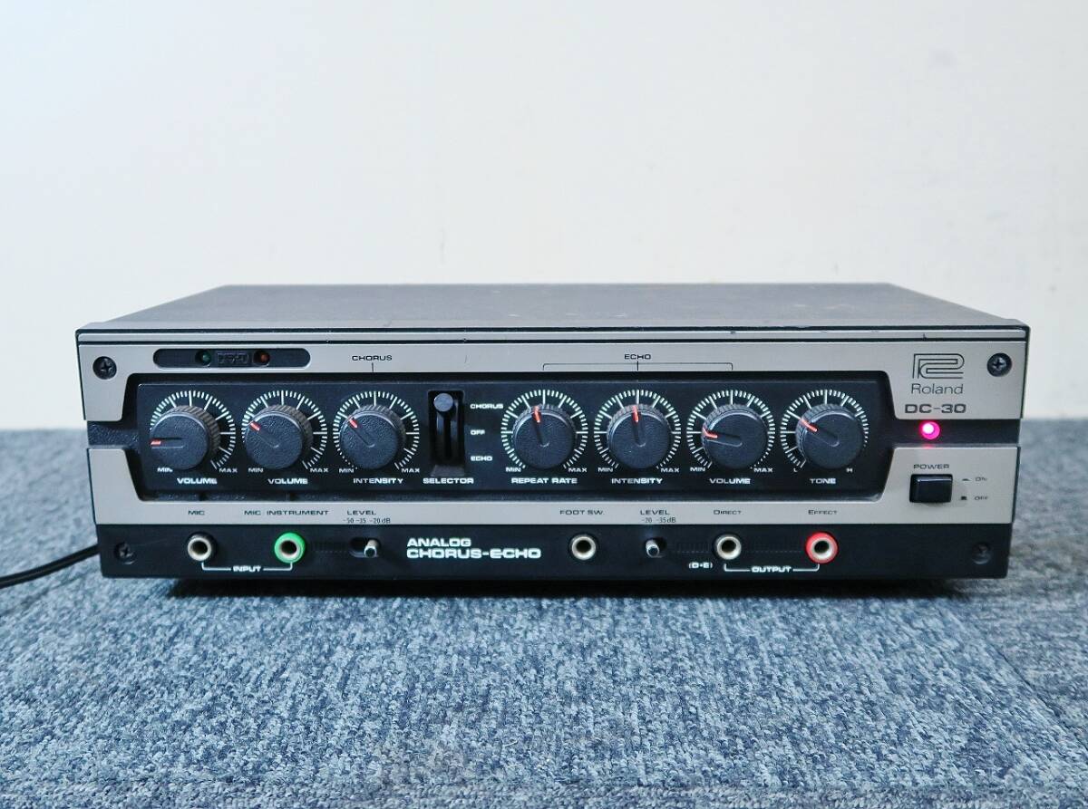 希少 Roland DC-30 アナログエコー 名機 Roland DC-30 Analog Chorus Echo FV2 Volume Pedal Delay