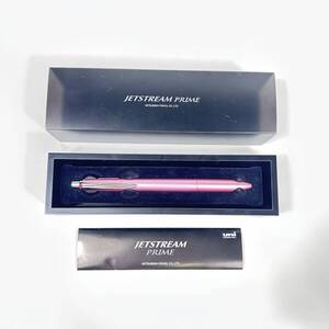 S UNI JETSTREAM PRIME ジェットストリーム プライム ノック式 ボールペン シャーペン 赤 黒 ケース・説明書付き ピンク 筆記確認済み