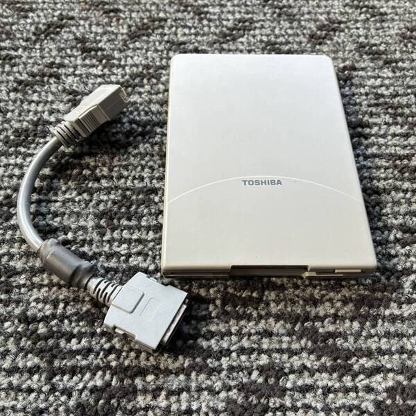 TOSHIBA 3.5インチ 外付 フロッピーディスクドライブ ケーブル付き 東芝 FDD ZA1215P02 動作未確認