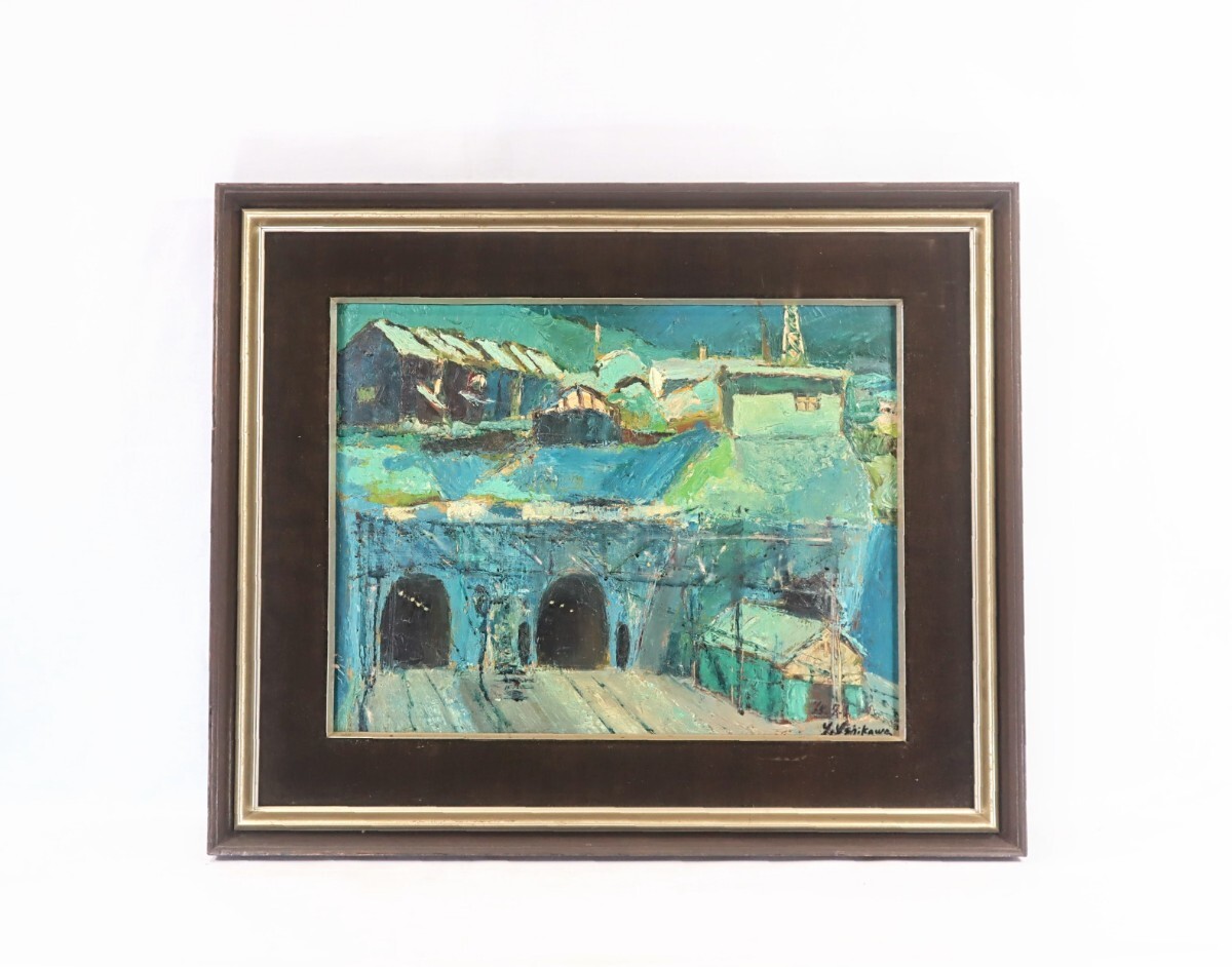 石川啓司 「パリ風景」 F20 超大作 額入 油絵 風景画 石川啓司 「パリ風景」 F20 超大作 額入 油絵 風景画