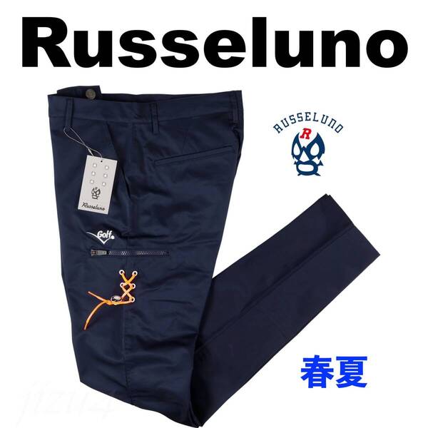 ■【size5】春夏 定価15,400円 ラッセルノ ゴルフ Russeluno GOLF パンツ 紺■