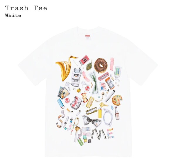 国内正規品 新品未使用 23SS Supreme trash tee white XXL シュプリーム Tシャツ