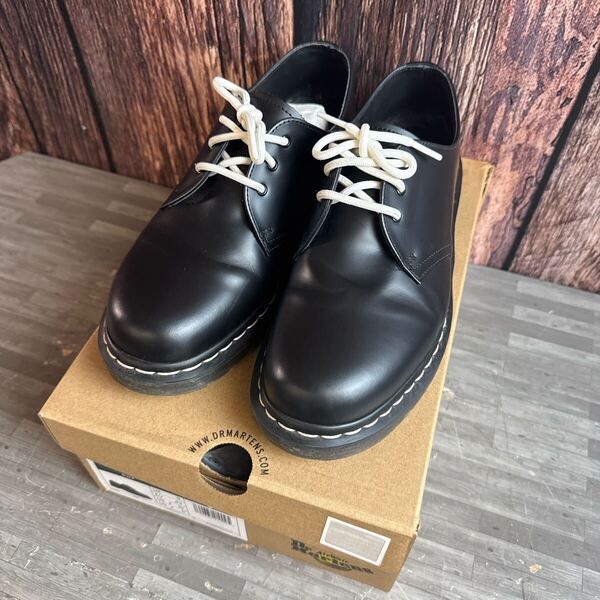 Dr. Martens 1461 ホワイトステッチ 黒 ブラック ドクターマーチン