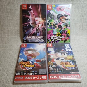Switch ソフト 4枚セット パワフルプロ野球 スプラトゥーン2 ポケモン 任天堂 ニンテンドースイッチ