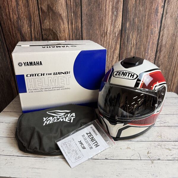 YAMAHA YF-9 ZENITH スポーツストライプ ゼニス ヘルメット サンバイザー付き ヤマハ ワイズギア Y'SGEAR バイク用品