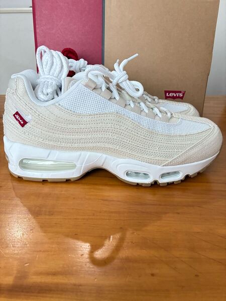 即決 新品 未使用 NIKE Levi’s Air Max 95 OG Denim White 27.5cm ナイキ リーバイス エアマックス デニム ホワイト
