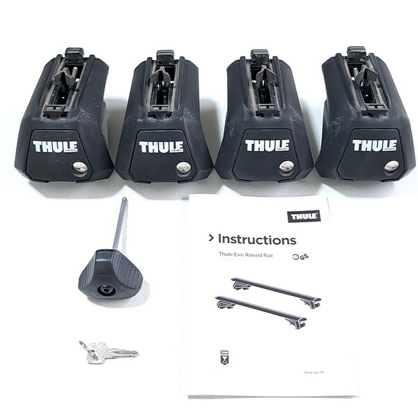 THULE/スーリー Evo Raised Rail 7104/710410/TH7104/TH710410 フット/ベース/キャリア/ルーフレール