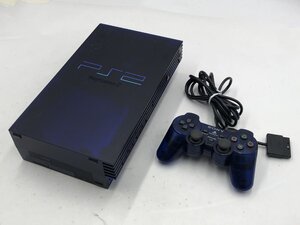 ♪▲【SONY】PS2 PlayStation2 本体/コントローラー ミッドナイトブルー 2点セット SCPH-50000MB/NH 他 まとめ売り 0723 2