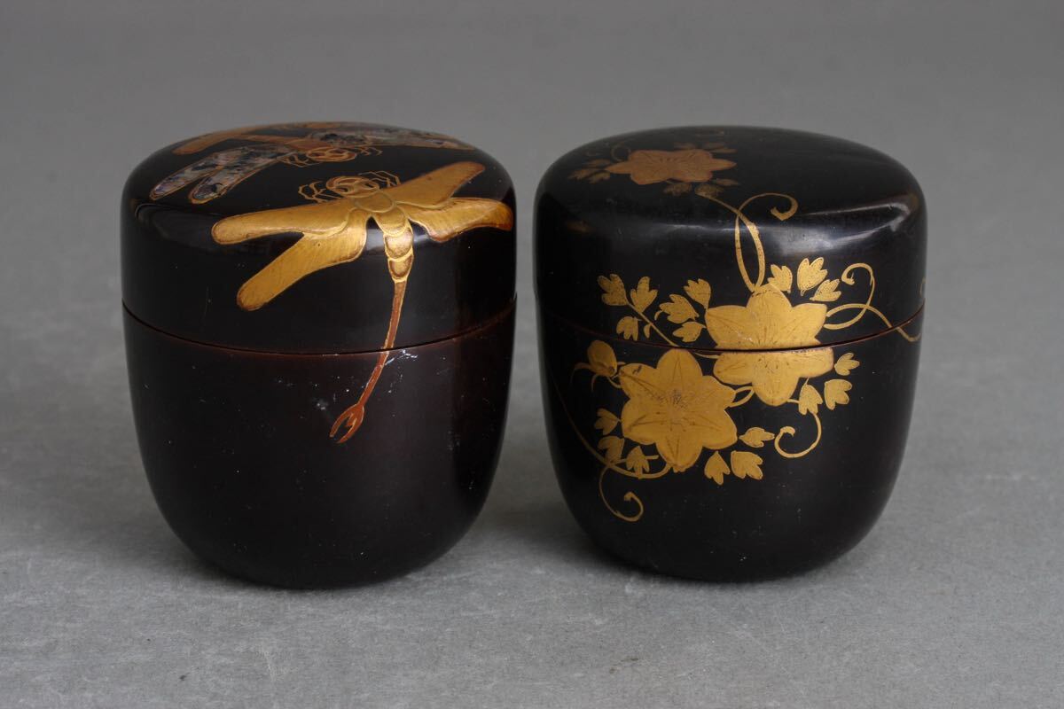 茶道具 黒漆 金蒔絵 扇文 撫子文 棗 一双 時代箱付 C R6051 2025年最新】Yahoo!オークション -蒔絵(棗)の中古品・新品・未