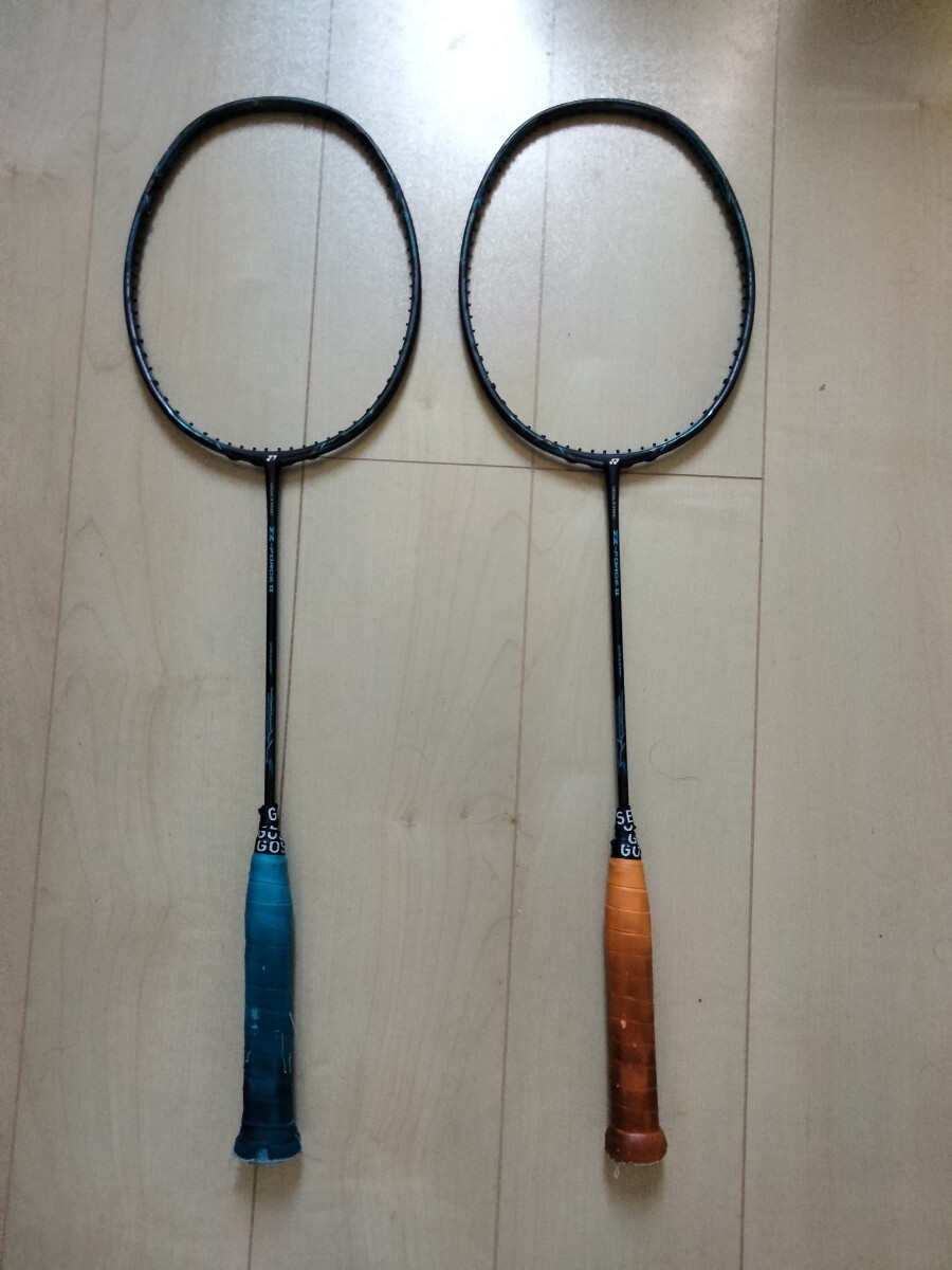 バドミントンラケット 2本　中古ジャンク品 MIZUNO (ミズノ) バドミントン ラケット HG-RESIn RAPIER SHAFT