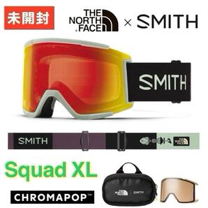 【日本正規品】 未開封 調光 SMITH × THE NORTH FACE スミス SQUAD XL ノースフェイス コラボ スノーボード スキー ヘルメット ゴーグル