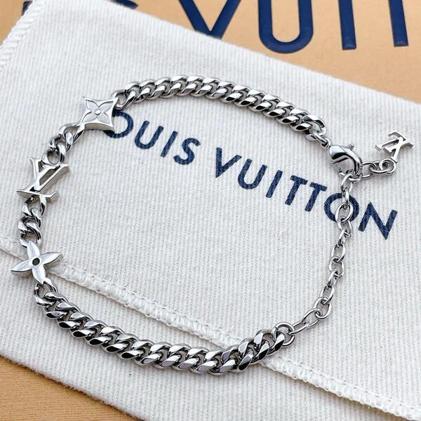 LOUIS VUITTON ブレスレット ブラスレ ロウ チェーン モノグラム