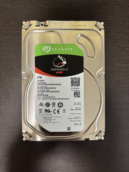 【送料込み】4TB SATA 3.5インチ HDD ハードディスク Seagate ST4000VN008 中古