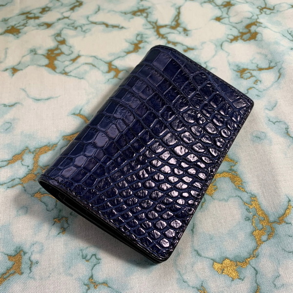 【本藍染ポロサス(濃藍)】カード&名刺入れ firebird ササマチ2つ折り【高級仕様】ジャパンブルー 伝統の草木染 男女兼用 プレゼントにも!