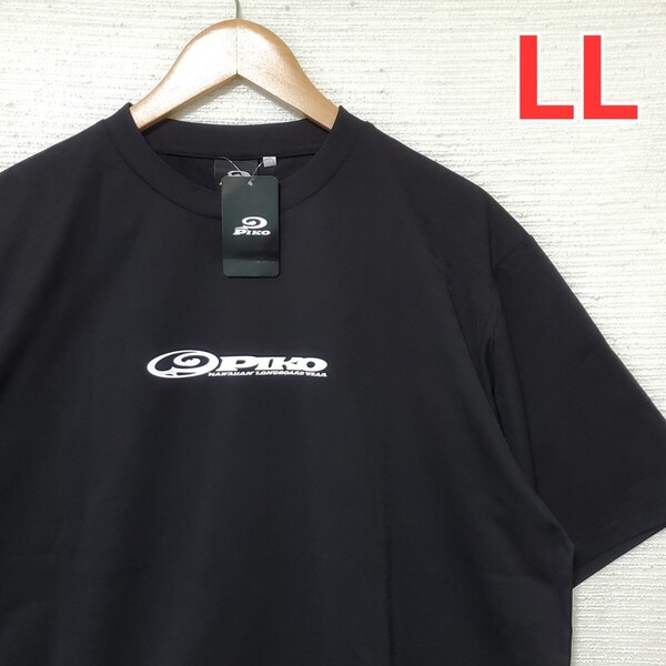 PIKO ピコ ゆったり ポリエステル100% 半袖 Tシャツ 新品 メンズ 紳士 LLサイズ 2L XL 黒 ブラック 半袖Tシャツ ハワイ 匿名配送 送料無料