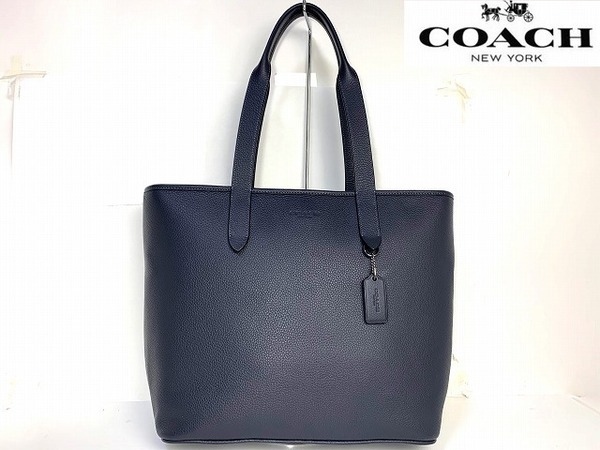 新品同様★送料無料★ コーチ メンズ COACH レザー サリバン トートバッグ 肩掛け可能 ビジネストート C9876